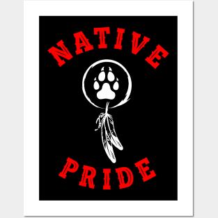 NATIVE PRIDE 6 (WOLF) Posters and Art